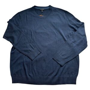 Banana Republic Men's
Navy Blue 100% Merino Wool Crew Neck Sweater Size XXL NWT